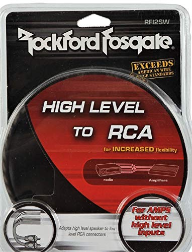 Rockford Fosgate RFI2SW High Level RCA Input Plug, Speaker Rockford Fosgate RFI2SW High Level RCA Input Plug, Speaker